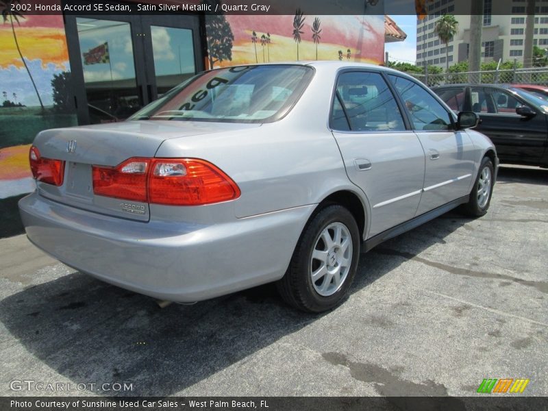 Satin Silver Metallic / Quartz Gray 2002 Honda Accord SE Sedan