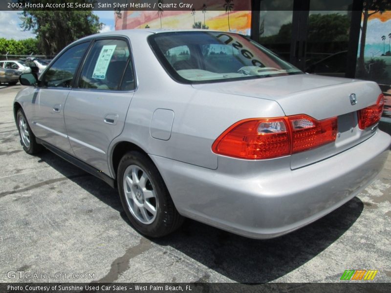 Satin Silver Metallic / Quartz Gray 2002 Honda Accord SE Sedan