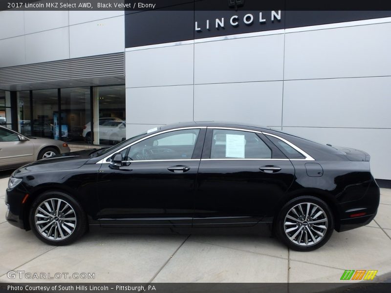 Black Velvet / Ebony 2017 Lincoln MKZ Select AWD