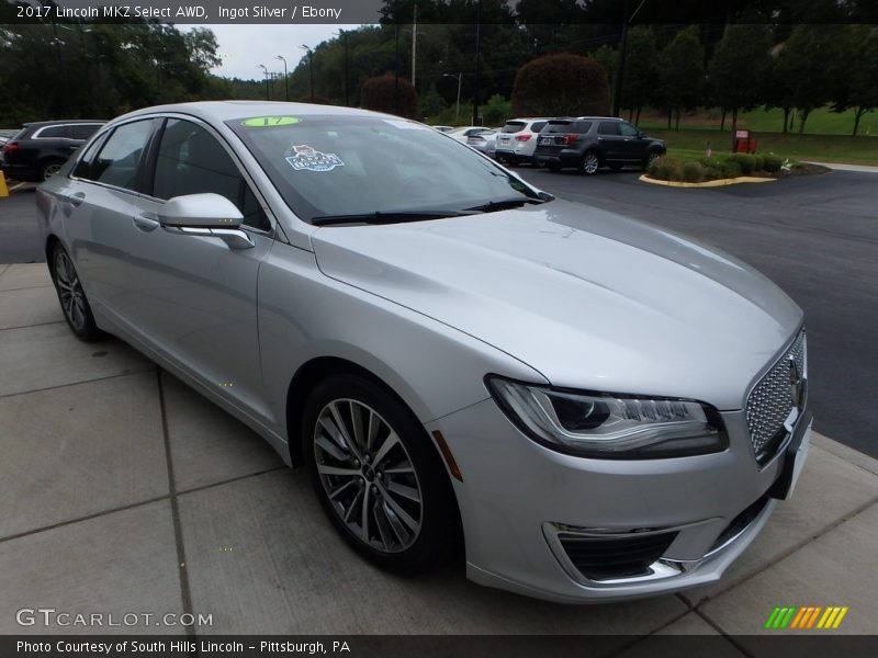 Ingot Silver / Ebony 2017 Lincoln MKZ Select AWD