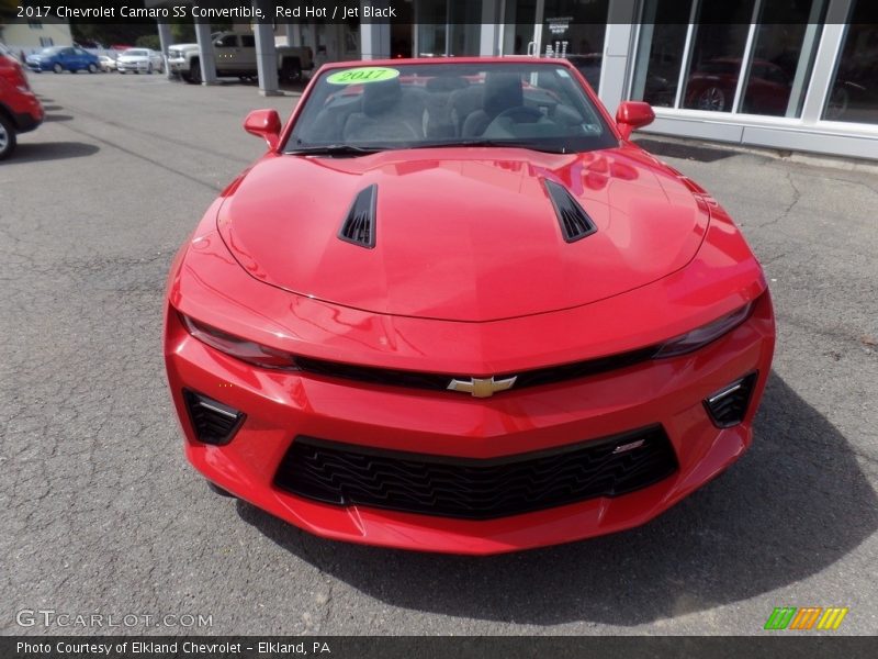 Red Hot / Jet Black 2017 Chevrolet Camaro SS Convertible