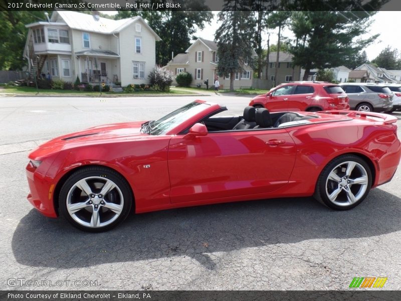 Red Hot / Jet Black 2017 Chevrolet Camaro SS Convertible