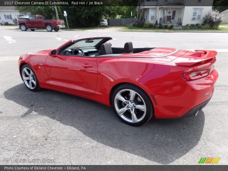 Red Hot / Jet Black 2017 Chevrolet Camaro SS Convertible