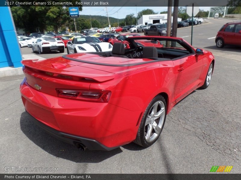 Red Hot / Jet Black 2017 Chevrolet Camaro SS Convertible