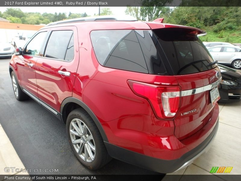 Ruby Red / Ebony Black 2017 Ford Explorer Limited 4WD