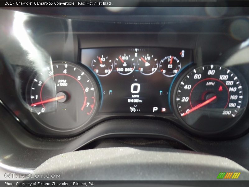 Red Hot / Jet Black 2017 Chevrolet Camaro SS Convertible