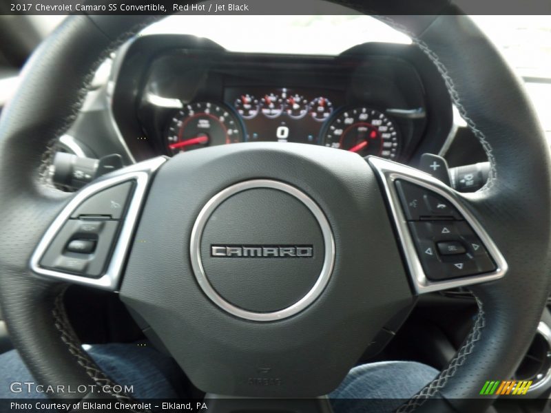 Red Hot / Jet Black 2017 Chevrolet Camaro SS Convertible
