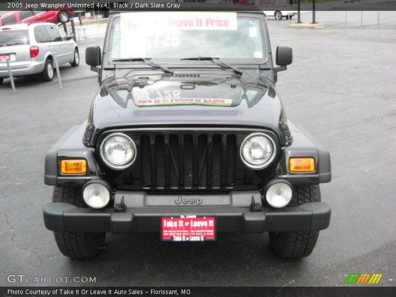 Black / Dark Slate Gray 2005 Jeep Wrangler Unlimited 4x4