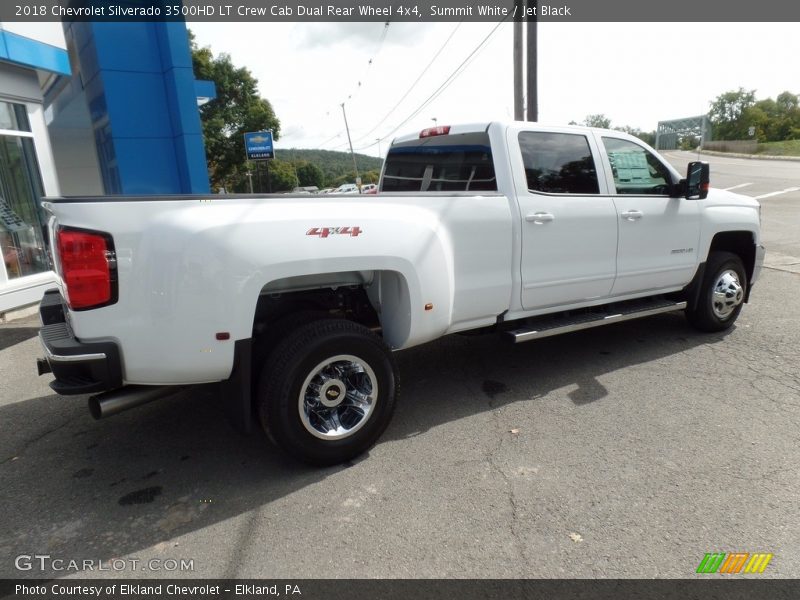 Summit White / Jet Black 2018 Chevrolet Silverado 3500HD LT Crew Cab Dual Rear Wheel 4x4