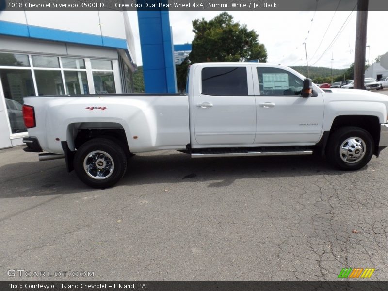 Summit White / Jet Black 2018 Chevrolet Silverado 3500HD LT Crew Cab Dual Rear Wheel 4x4