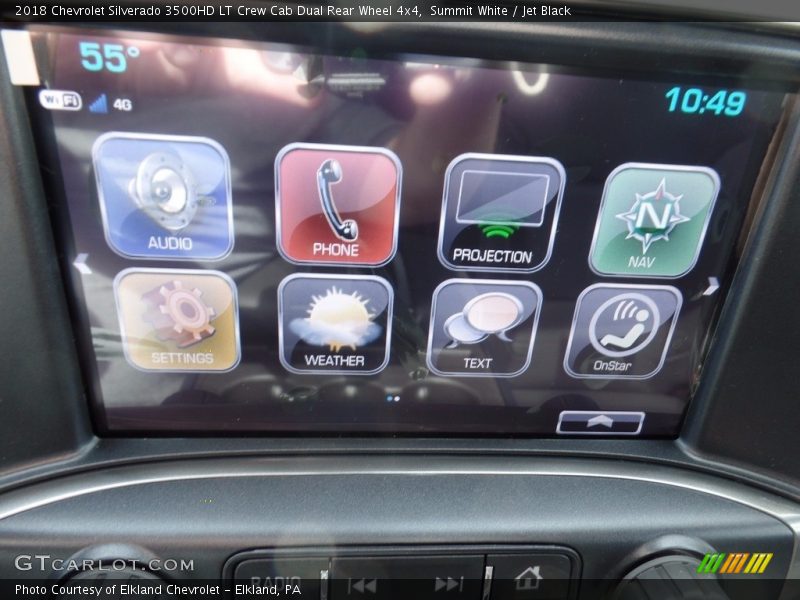 Summit White / Jet Black 2018 Chevrolet Silverado 3500HD LT Crew Cab Dual Rear Wheel 4x4