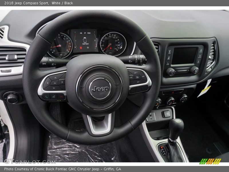 White / Black 2018 Jeep Compass Sport