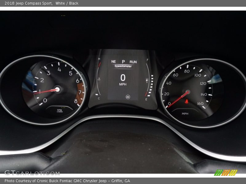 White / Black 2018 Jeep Compass Sport