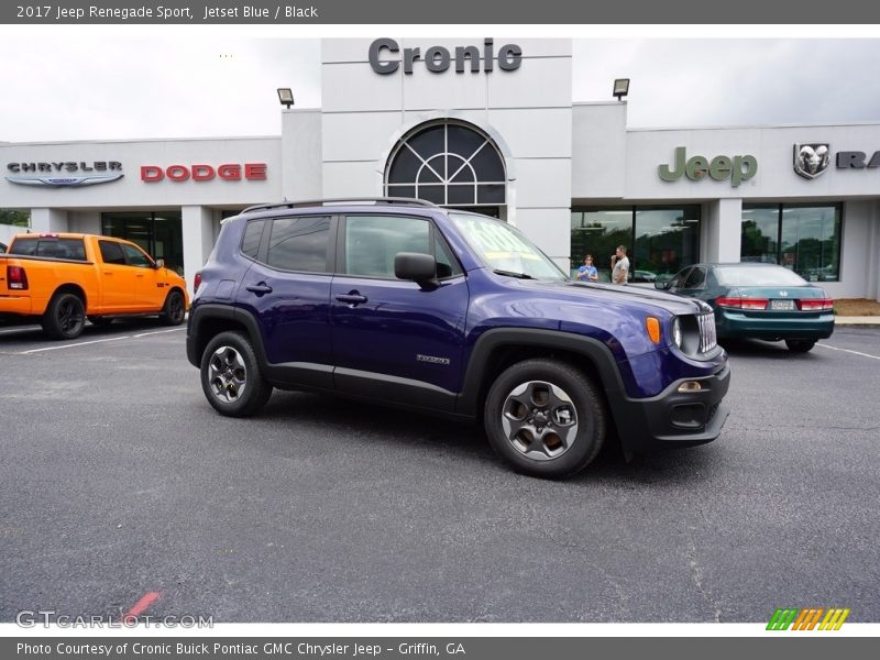 Jetset Blue / Black 2017 Jeep Renegade Sport
