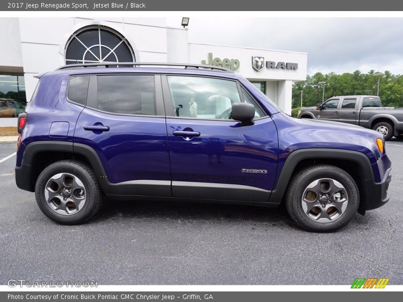 Jetset Blue / Black 2017 Jeep Renegade Sport