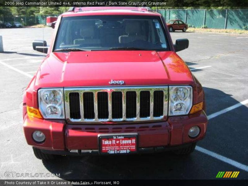 Inferno Red Pearl / Dark Slate Gray/Light Graystone 2006 Jeep Commander Limited 4x4