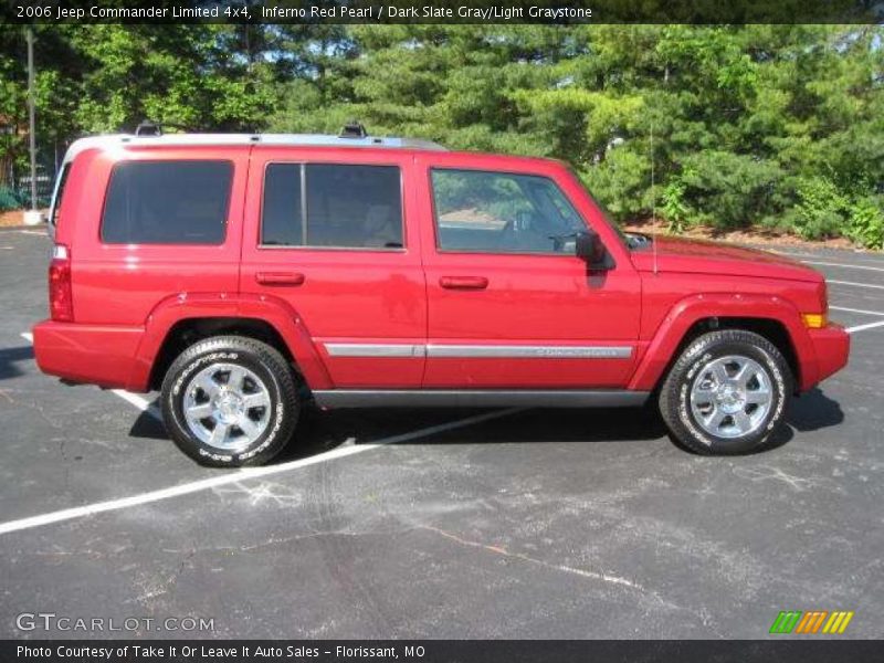 Inferno Red Pearl / Dark Slate Gray/Light Graystone 2006 Jeep Commander Limited 4x4