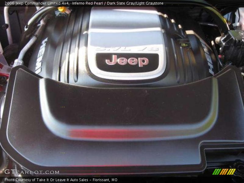 Inferno Red Pearl / Dark Slate Gray/Light Graystone 2006 Jeep Commander Limited 4x4