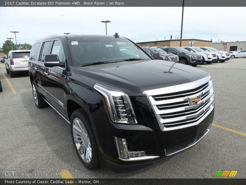 Black Raven / Jet Black 2017 Cadillac Escalade ESV Platinum 4WD