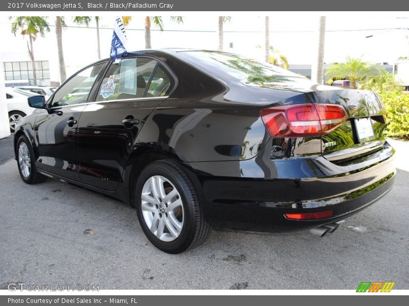 Black / Black/Palladium Gray 2017 Volkswagen Jetta S