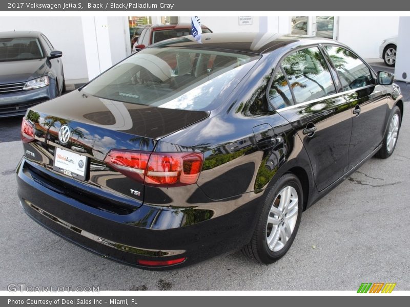 Black / Black/Palladium Gray 2017 Volkswagen Jetta S