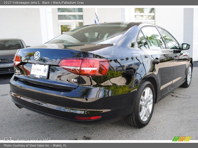 Black / Black/Palladium Gray 2017 Volkswagen Jetta S