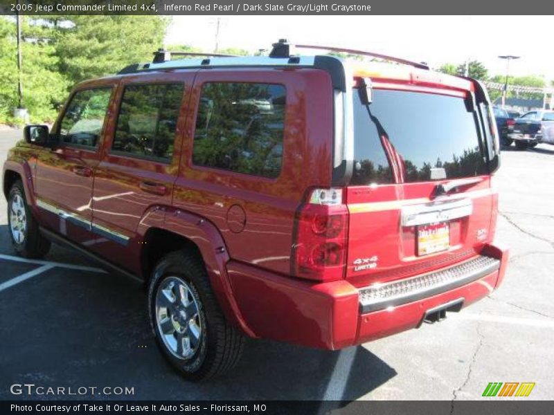Inferno Red Pearl / Dark Slate Gray/Light Graystone 2006 Jeep Commander Limited 4x4