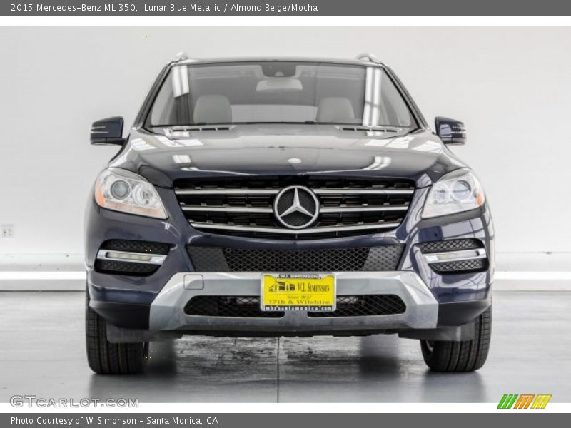 Lunar Blue Metallic / Almond Beige/Mocha 2015 Mercedes-Benz ML 350