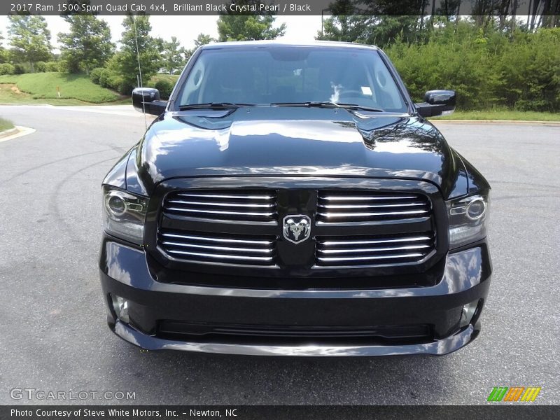 Brilliant Black Crystal Pearl / Black 2017 Ram 1500 Sport Quad Cab 4x4