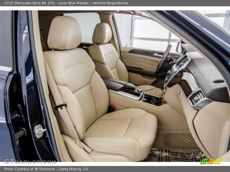 Lunar Blue Metallic / Almond Beige/Mocha 2015 Mercedes-Benz ML 350