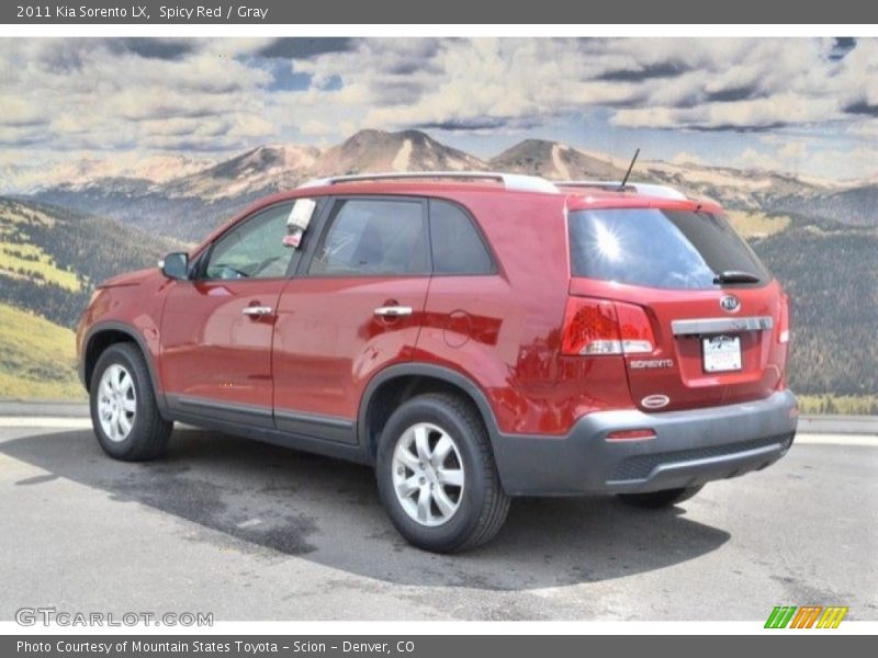 Spicy Red / Gray 2011 Kia Sorento LX