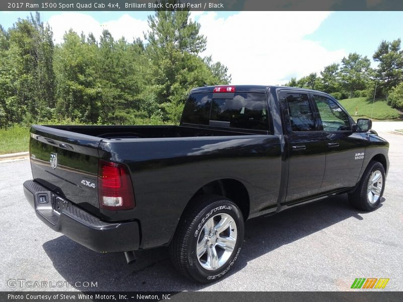 Brilliant Black Crystal Pearl / Black 2017 Ram 1500 Sport Quad Cab 4x4