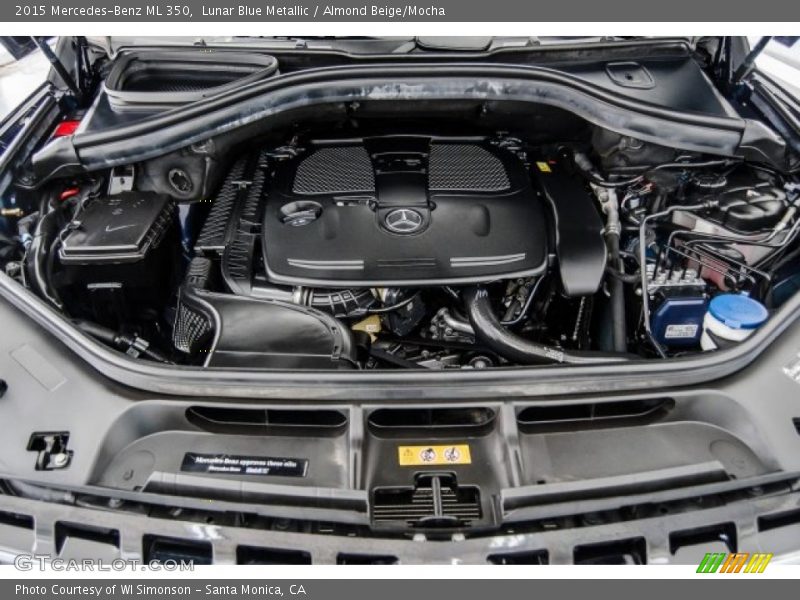 Lunar Blue Metallic / Almond Beige/Mocha 2015 Mercedes-Benz ML 350