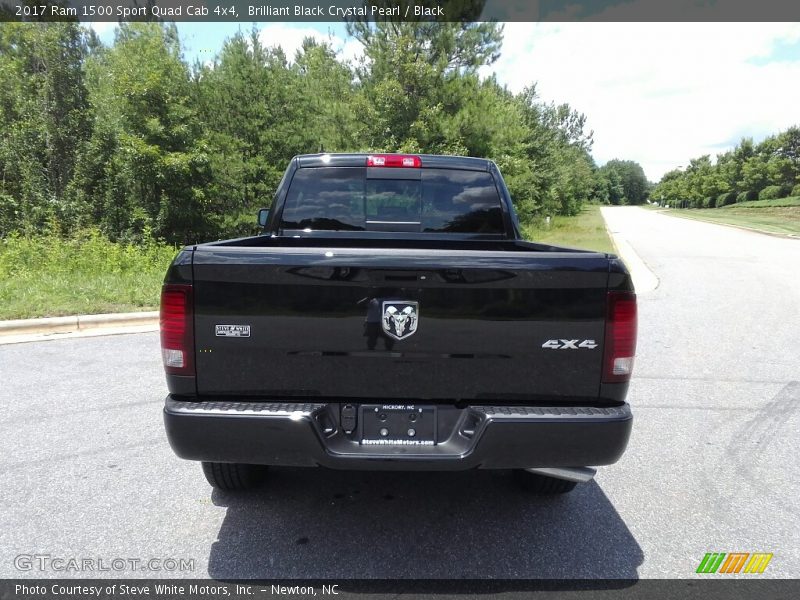 Brilliant Black Crystal Pearl / Black 2017 Ram 1500 Sport Quad Cab 4x4