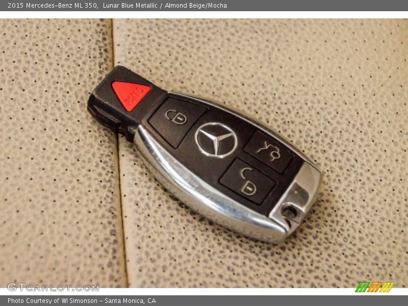 Lunar Blue Metallic / Almond Beige/Mocha 2015 Mercedes-Benz ML 350