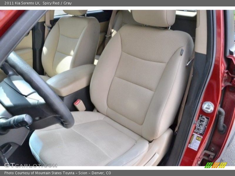 Spicy Red / Gray 2011 Kia Sorento LX