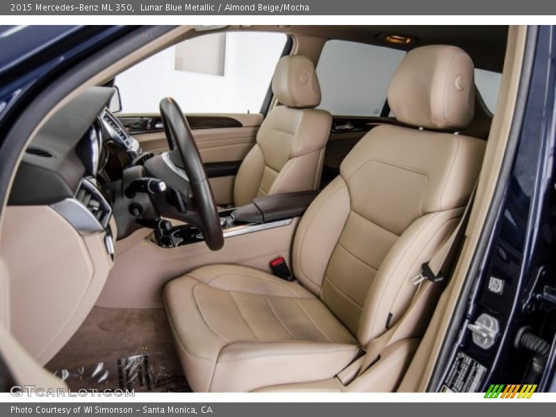 Lunar Blue Metallic / Almond Beige/Mocha 2015 Mercedes-Benz ML 350
