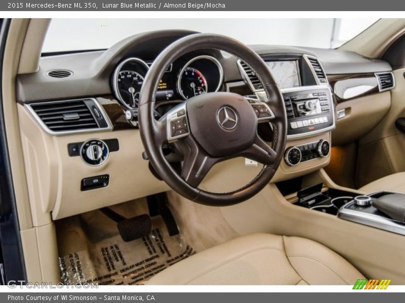 Lunar Blue Metallic / Almond Beige/Mocha 2015 Mercedes-Benz ML 350