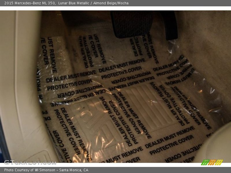 Lunar Blue Metallic / Almond Beige/Mocha 2015 Mercedes-Benz ML 350
