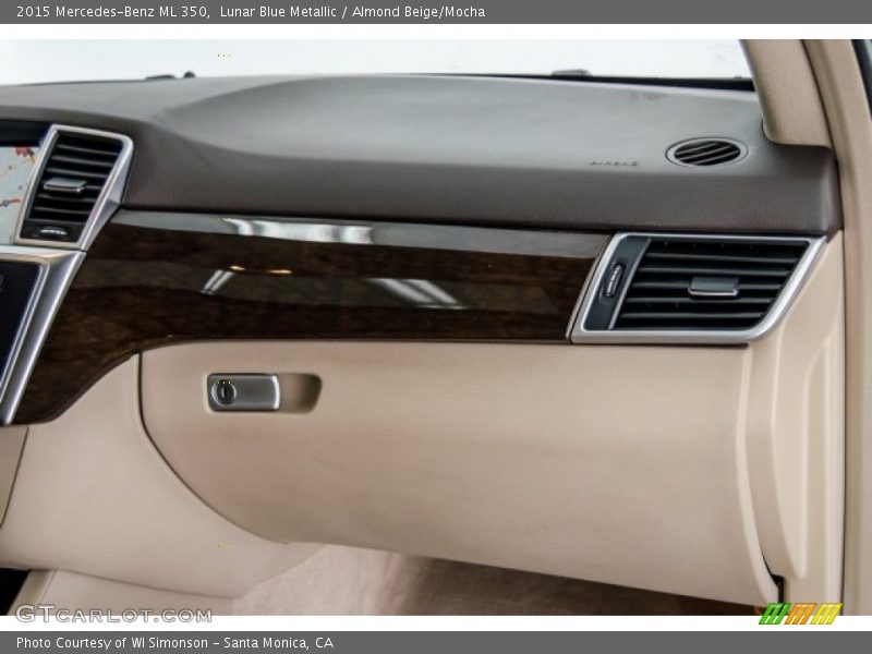 Lunar Blue Metallic / Almond Beige/Mocha 2015 Mercedes-Benz ML 350