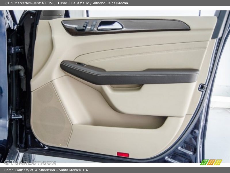 Lunar Blue Metallic / Almond Beige/Mocha 2015 Mercedes-Benz ML 350