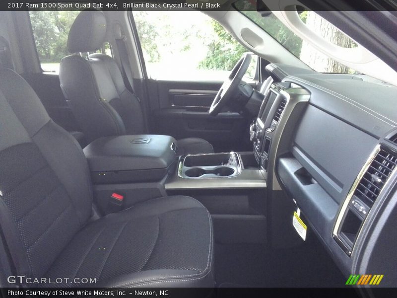 Brilliant Black Crystal Pearl / Black 2017 Ram 1500 Sport Quad Cab 4x4