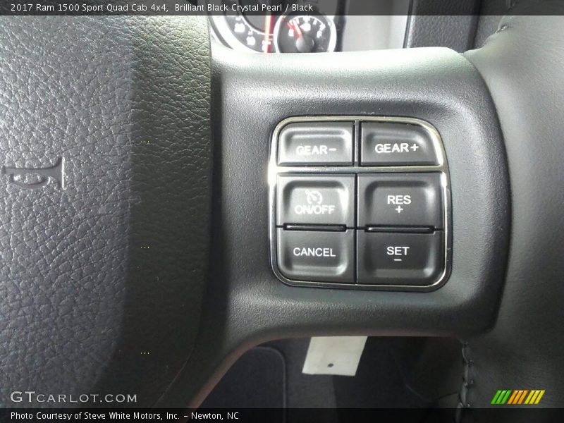 Brilliant Black Crystal Pearl / Black 2017 Ram 1500 Sport Quad Cab 4x4