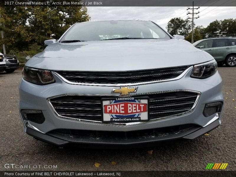 Arctic Blue Metallic / Jet Black 2017 Chevrolet Malibu LT