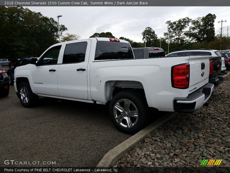 Summit White / Dark Ash/Jet Black 2018 Chevrolet Silverado 1500 Custom Crew Cab