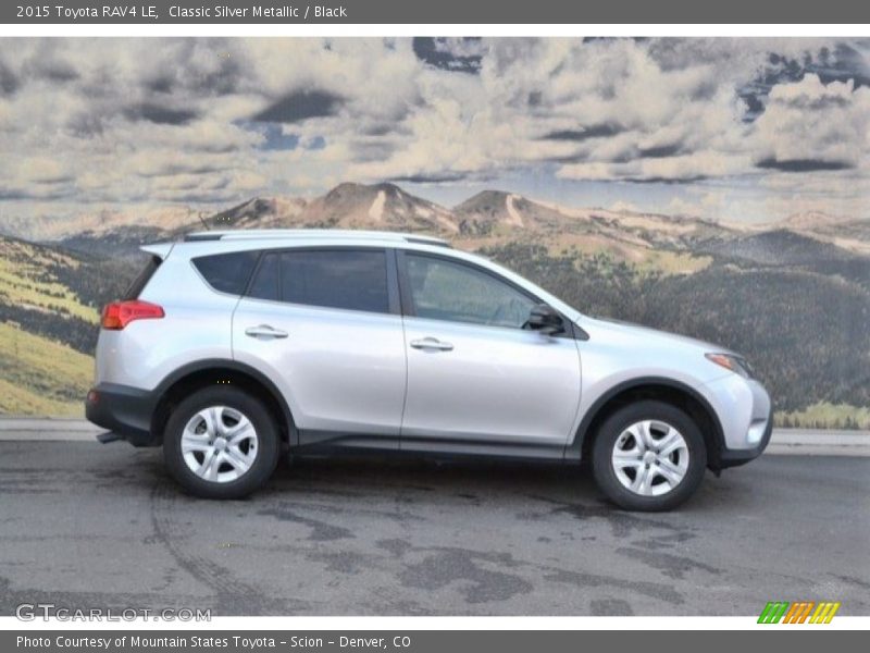 Classic Silver Metallic / Black 2015 Toyota RAV4 LE