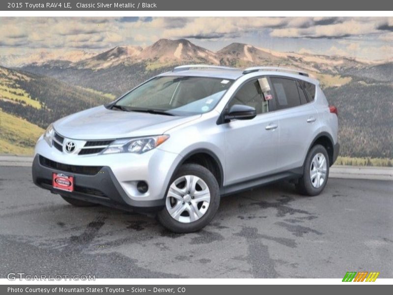 Classic Silver Metallic / Black 2015 Toyota RAV4 LE