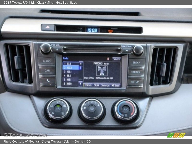 Classic Silver Metallic / Black 2015 Toyota RAV4 LE