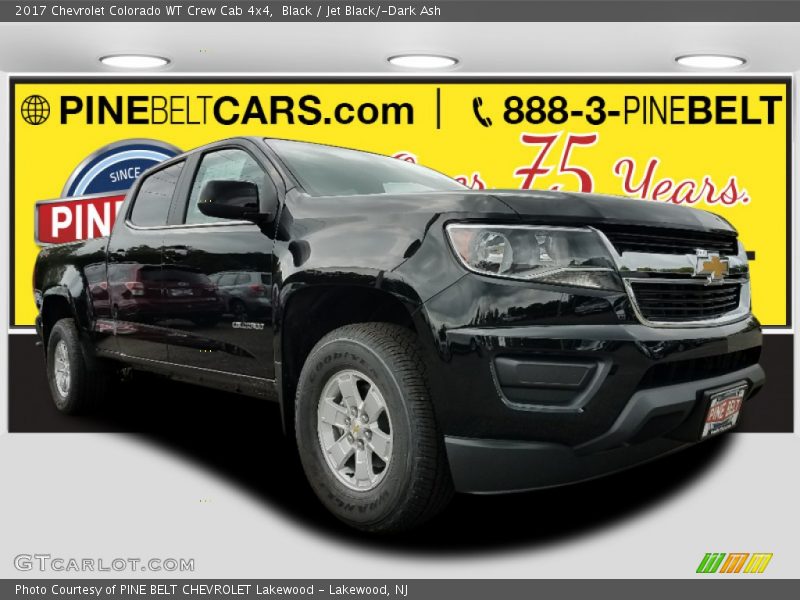 Black / Jet Black/­Dark Ash 2017 Chevrolet Colorado WT Crew Cab 4x4