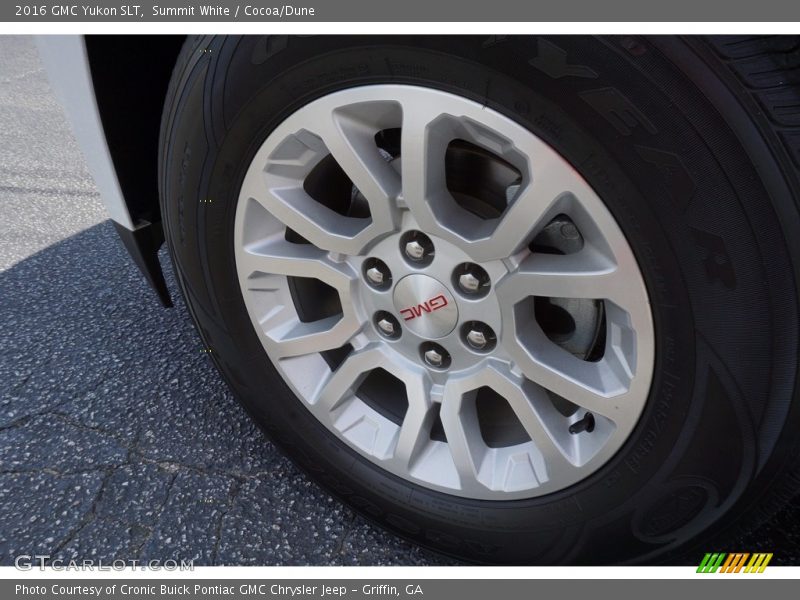 Summit White / Cocoa/Dune 2016 GMC Yukon SLT